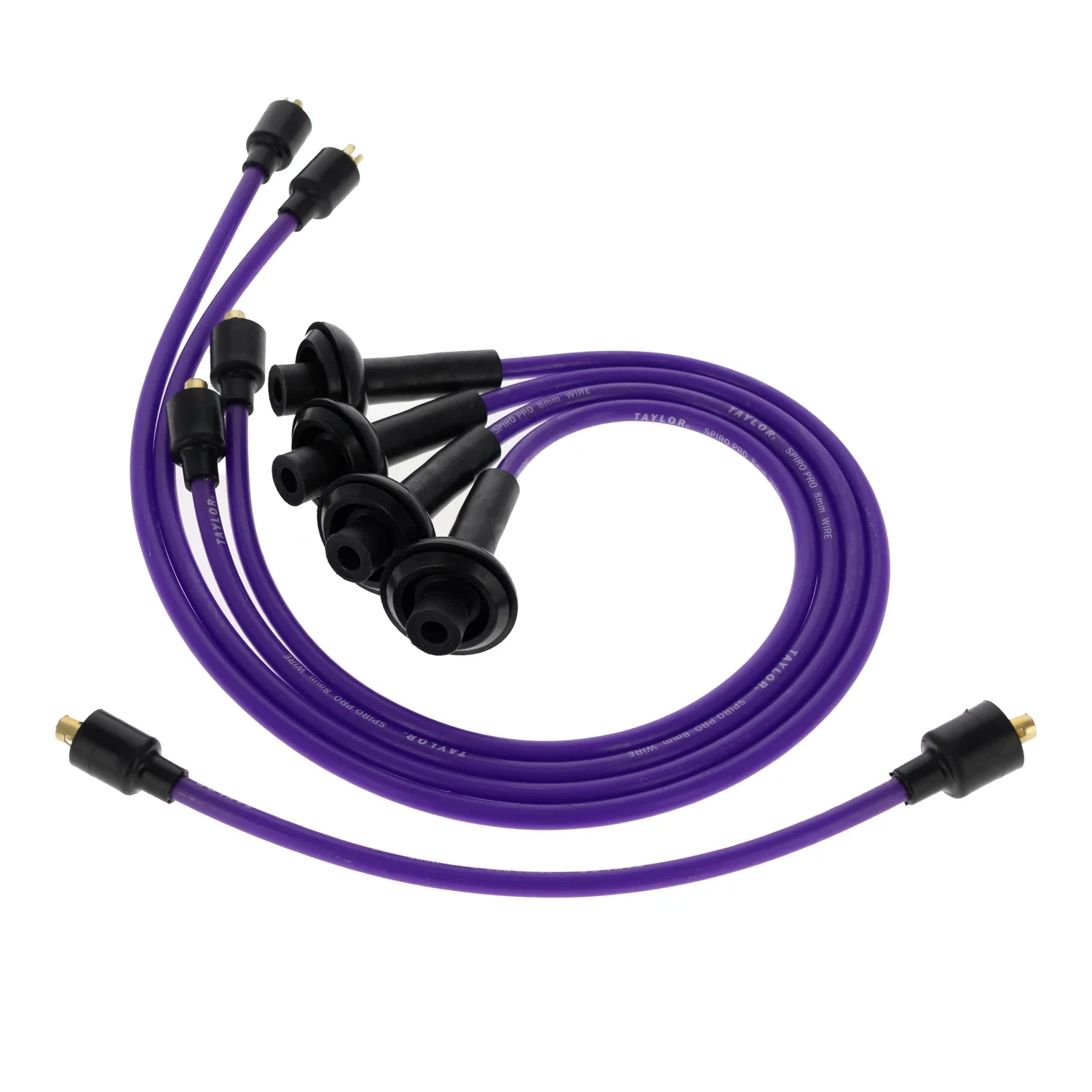 Spark Plug Wire Set Universal 8mm Silicone Spiro Pro 350 ohm_ft Purple 74191